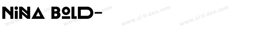 Nina Bold字体转换